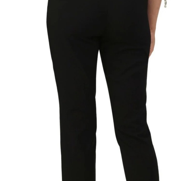 EUC Roz & Ali Solid Millennium Tummy Panel Pull On Ankle Pant w/ Rivet Trim - Picture 2 of 9